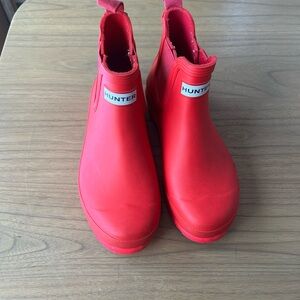 Hunter Women's Red Rain Boots